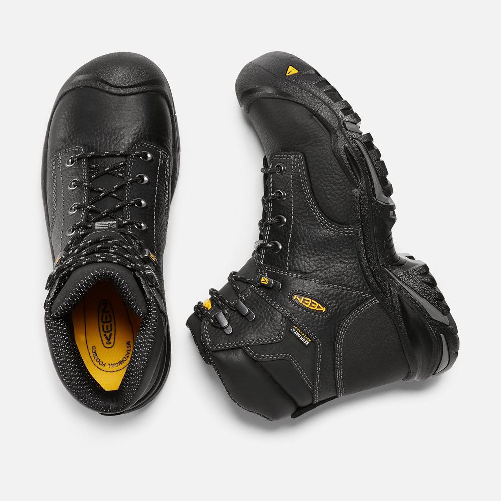 Keen Arbetskängor Herr Svarta - Mt Vernon 6\" (Steel Toe) - 360975SGL